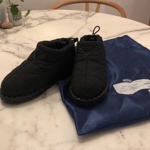 Prada Nylon Slip on booties